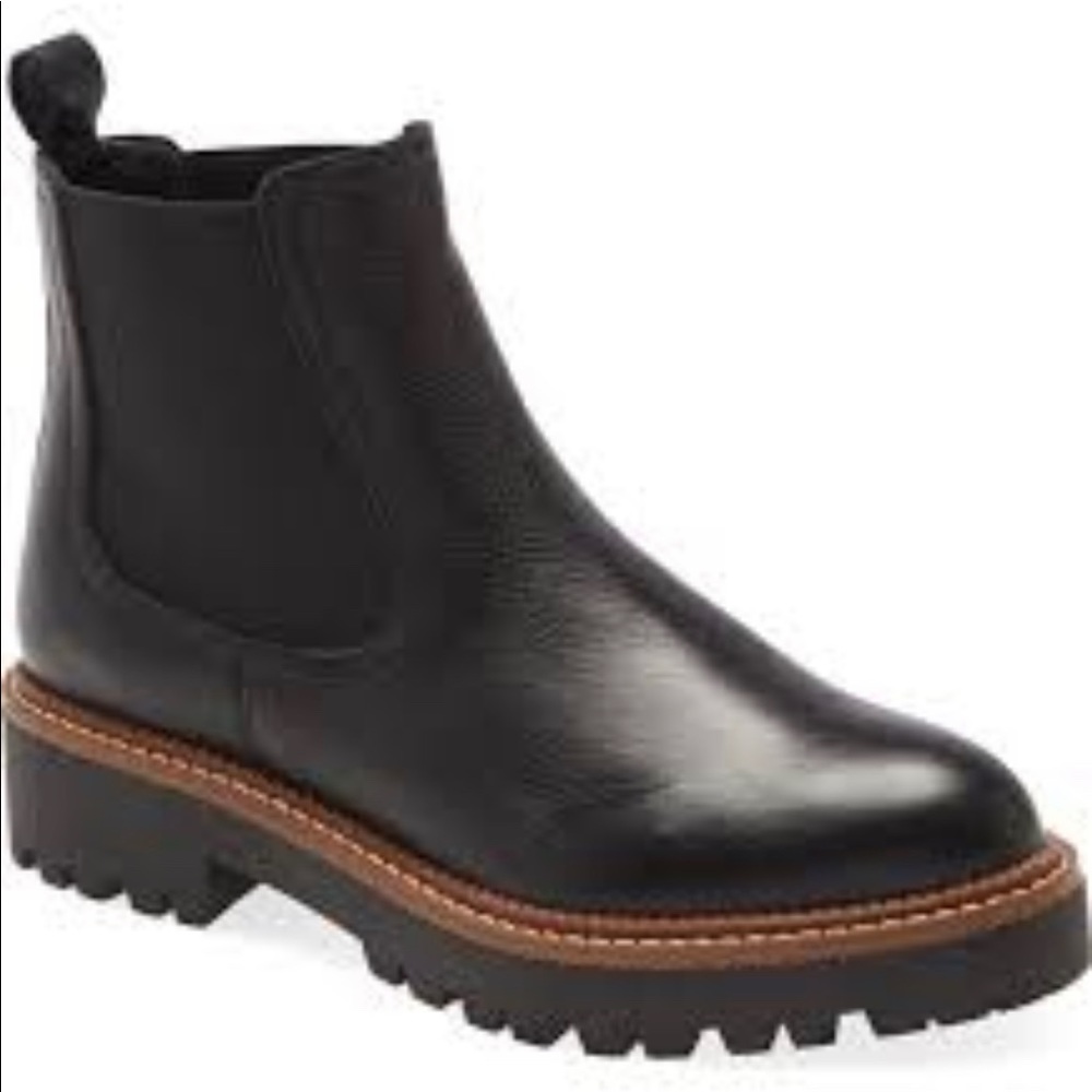 NEW CASLON Miller chelsea boots 8 black